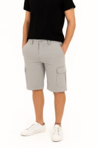 Bermuda Hombre Slim Rider Gris Claro Fw4