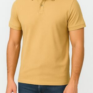 Camiseta Hombre Regular Jersey Polo Caqui