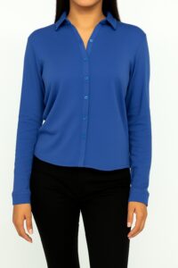 Blusa mujer Azul regular Cobalto SS3